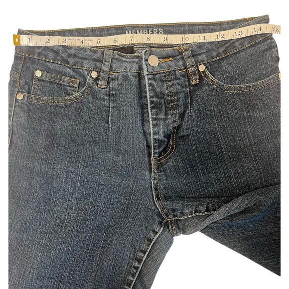Members Jeans Bootcut Size 10 Women’s Stretch Dark Wash Denim Y2K Retro - Picture 5 of 10